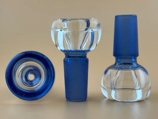 14mm single-hole glass slide in Sea Blue