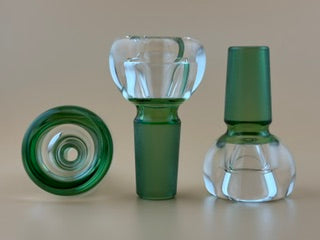 14mm single-hole glass slide in Forest Green