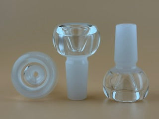 14mm single-hole glass slide in Milk