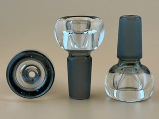14mm single-hole glass slide in Smoke
