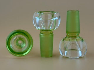 14mm single-hole glass slide in Lime